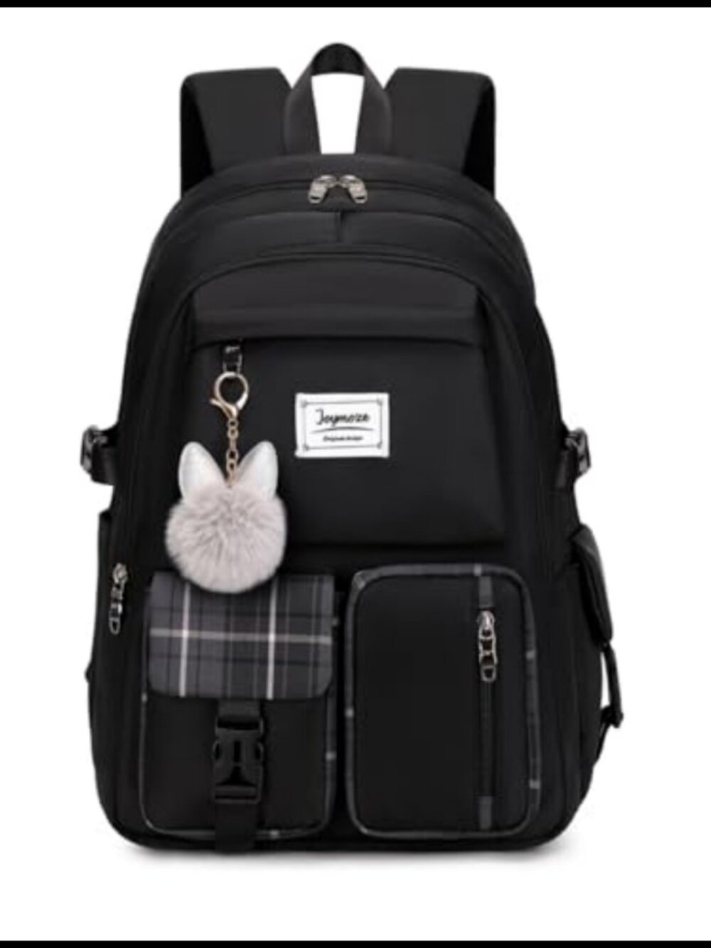 Waterproof Polyester School Backpack Fits 15.6" Laptop Padded Straps
